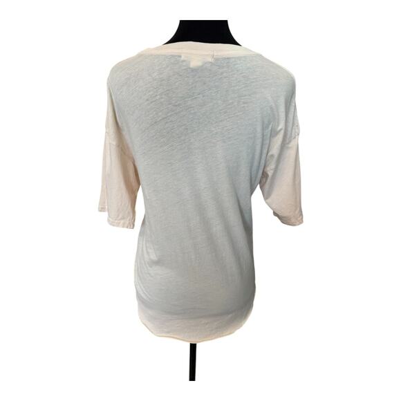 New ~ TREASURE & BOND NORDSTROM ~100% Cotton Beige Short Sleeve T-Shirt Size S - Picture 3 of 5